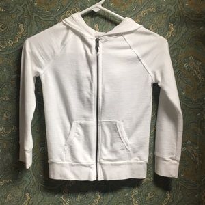 White Zip Hoodie
